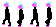 A customer's walk sprites. A customer's walk sprites.